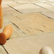 Golden Brown Indian Sandstone Natural Calibrated Patio Paving Slabs Pack 18.5m2 22mm Golden Brown Indian Sandstone Natural Calibrated Patio Paving Slabs Pack 18.5m2 22mm
