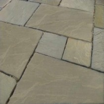 Raj Green Indian Sandstone Tumbled Calibrated Patio Paving Slabs Pack 600 x 900 - 18.5m2 22mm Raj Green Indian Sandstone Tumbled Calibrated Patio Paving Slabs Pack 600 x 900 - 18.5m2 22mm